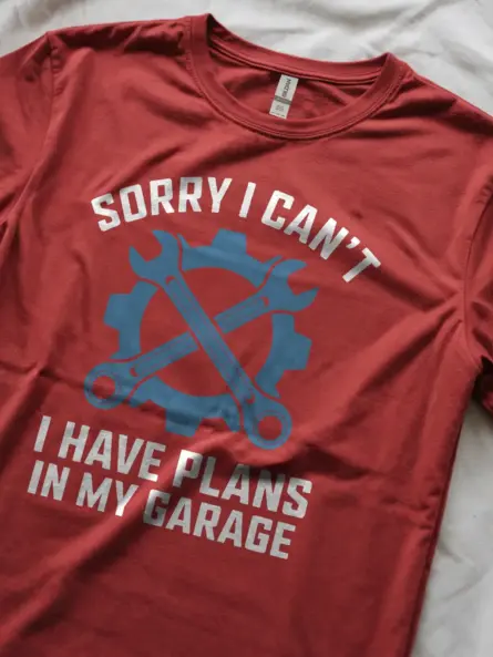 Plans in My Garage Shirt – Funny Mechanic Tee for Car Guys & DIY Fans - Image 11