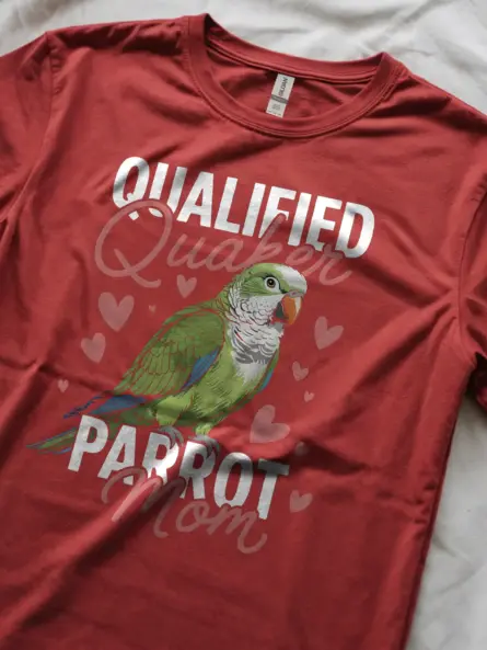 Qualified Quaker Parrot Mom T-Shirt - Image 8