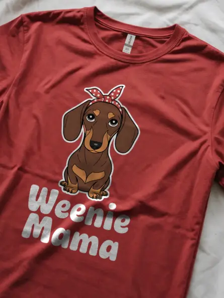 Weenie Mama Dachshund Shirt for Dog Moms - Image 8