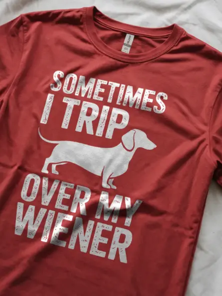 Hilarious Wiener Dog Shirt – Sometimes I Trip Over My Wiener - Image 11