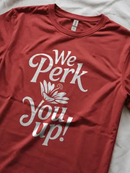 Perk Up Coffee T-Shirt for Wellness - Image 8