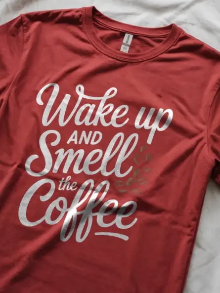 Royal Blue Shirt Wake Up and Smell the Coffee wake up and smell the coffee t-shirt