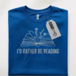 Minimalist book lover t-shirt for women