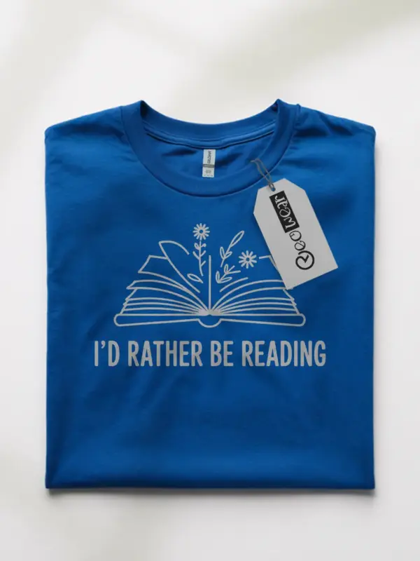 Minimalist book lover t-shirt for women