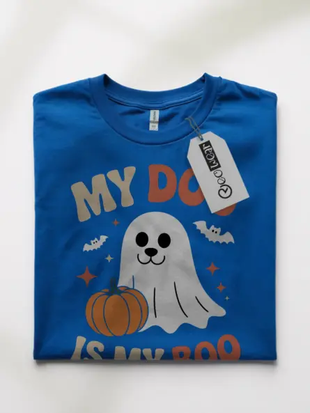 My Dog Is My Boo Halloween Ghost Dog T-Shirt - Image 10