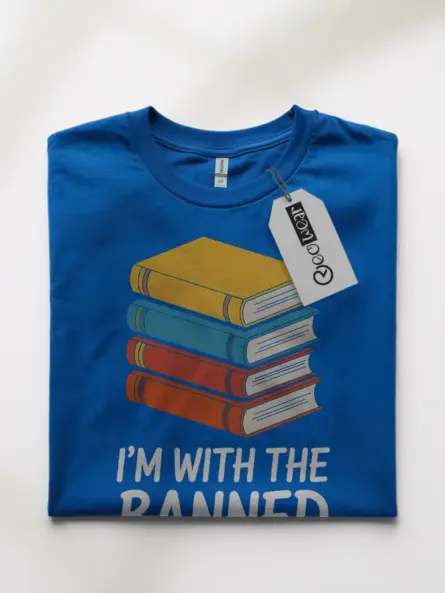 Bold Banned Books Shirt – Vintage Reader Humor Tee for Book Lovers - Image 10