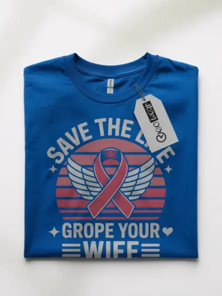 Bold Breast Cancer Husband Shirt – Funny Pink Ribbon Awareness Tee - Image 10