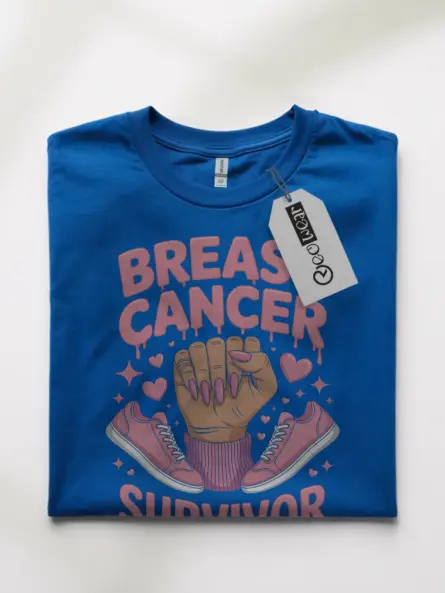 Bold Breast Cancer Survivor Shirt – Empowering Pink Ribbon Graphic Tee - Image 10