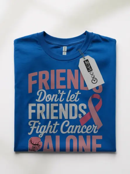Powerful Breast Cancer Team Shirt – Friends Fight Together Tee - Image 10