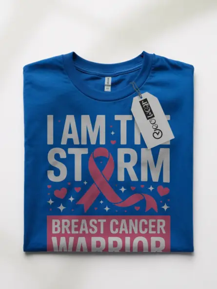 Empowering Breast Cancer Warrior Shirt – I Am The Storm Tee for Survivors - Image 10