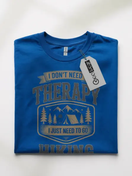 Vintage Camping Therapy Shirt – Funny Outdoors Hiking Tee - Image 10