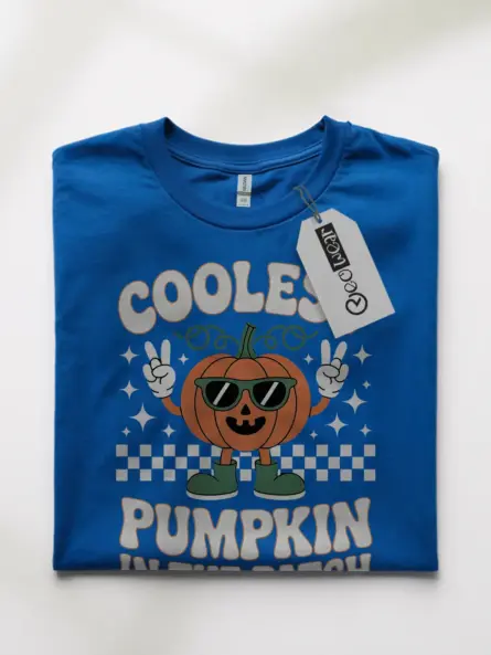 Coolest Pumpkin in the Patch Shirt – Retro Halloween Cartoon Tee - Image 10
