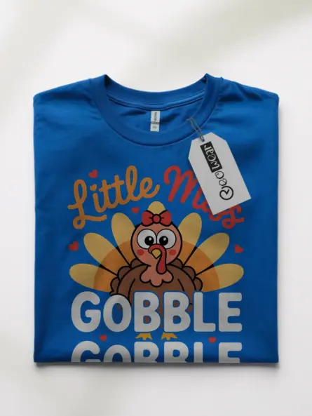 Little Miss Gobble Gobble Shirt – Adorable Thanksgiving Tee for Girls - Image 10