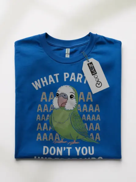 Cute Parakeet T Shirt – Funny Bird Lover Tee with Cartoon Design - Image 10