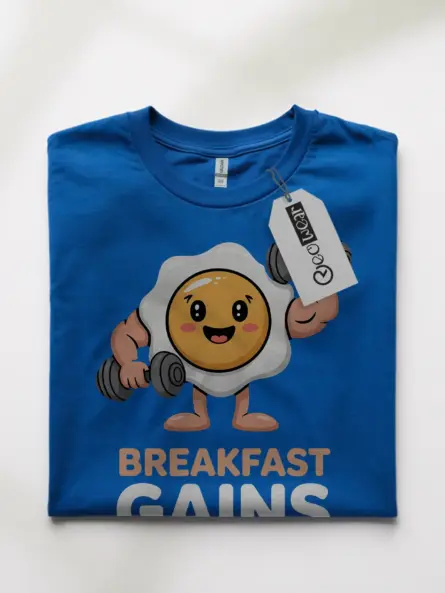 Funny Breakfast Gym Shirt – Protein-Powered Tee for Fitness Fans - Image 10