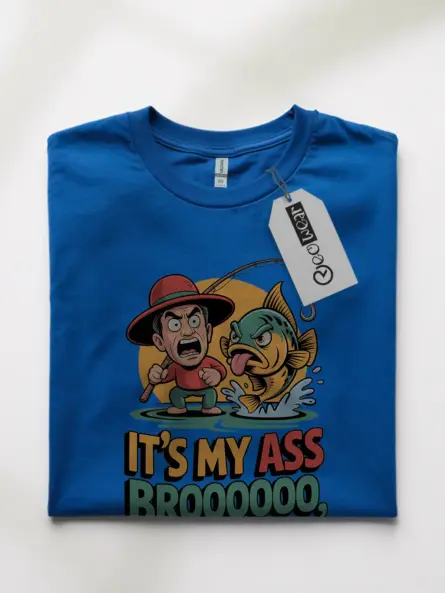 Funny Fishing Shirt – Bold Cartoon Meme Tee for Anglers with Humor - Image 10