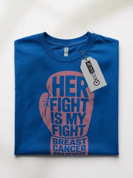Bold & Powerful Her Fight Is My Fight Shirt – Breast Cancer Awareness Tee - Image 10