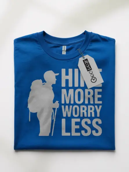 Hike More Worry Less T-Shirt for Outdoor Adventure Lovers - Image 10