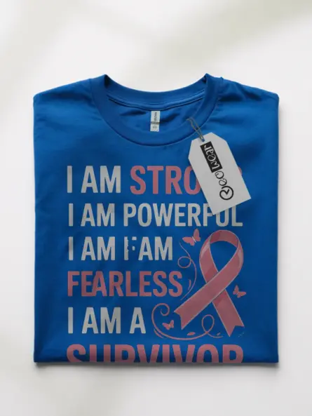 I Am Strong I Am Powerful Shirt – Fearless Survivor Motivation Tee - Image 10