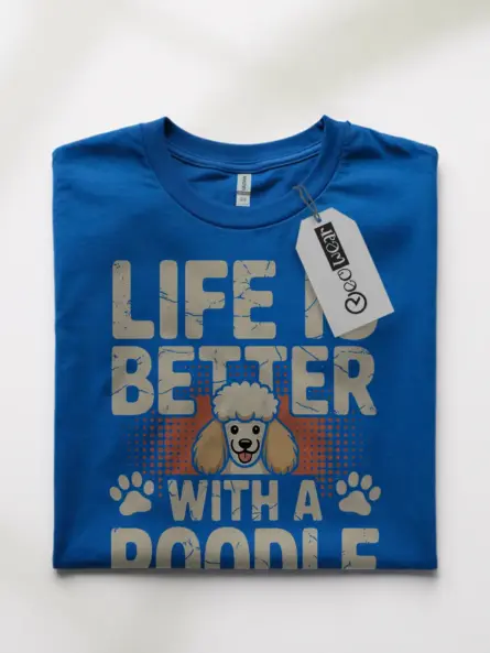 Life Is Better With a Poodle Shirt – Vintage Dog Mom Tee - Image 10