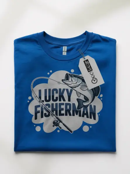 Lucky Fishing Shirt – Bold Logo Tee for Charter Crews & Bait Shop Staff - Image 10