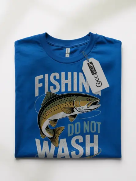 Lucky Fishing Shirt Do Not Wash – Bold Vintage Trout Tee - Image 10