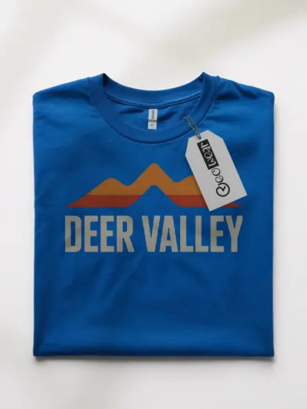 Minimalist Deer Valley Vintage T-Shirt for Retro Mountain Lovers - Image 10