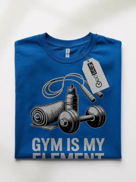 Bold Minimalist Gym Shirt – “Gym Is My Element” Fitness Tee for Motivated Athletes - Image 10