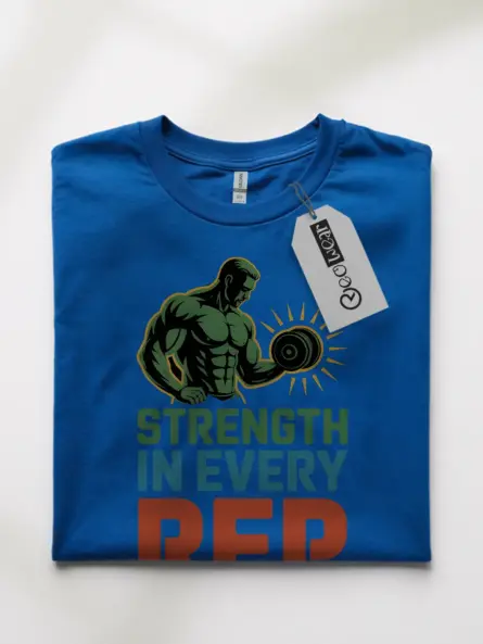 Powerful Motivational Gym Shirt – Strength in Every Rep Tee for Lifters - Image 10