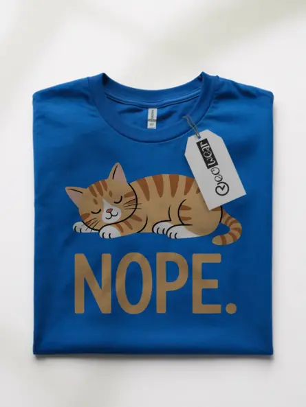 Not Today Cat Shirt – Funny Lazy Orange Tabby Graphic Tee - Image 10