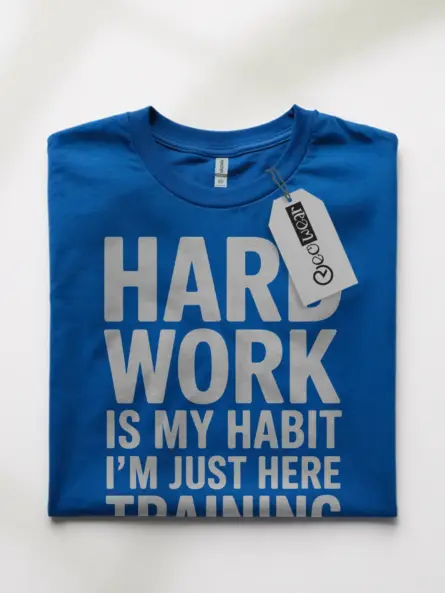 Power-Driven Training Motivation T-Shirt – Hard Work Is My Habit Gym Tee - Image 10