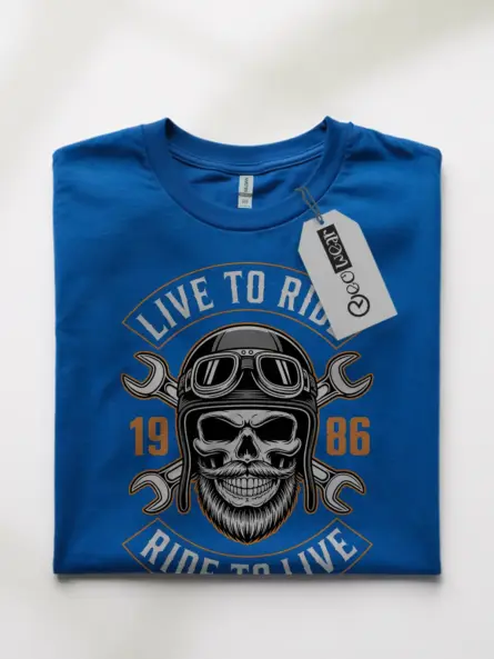 Powerful Vintage Motorcycle TShirt for Bearded Bikers - Image 10