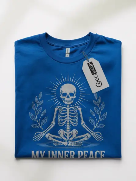 skeleton inner peace t-shirt