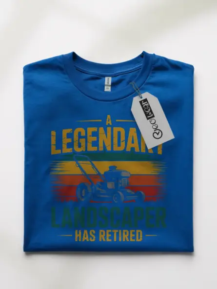 Retired Landscaper Shirt – Legendary Lawn Mower Retirement Gift Tee - Image 10