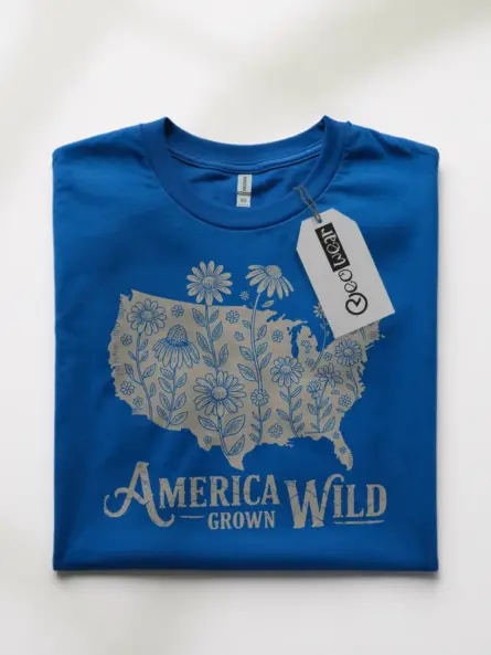 America Grown Wild Map Tee – America Wildflower T-Shirt - Image 10