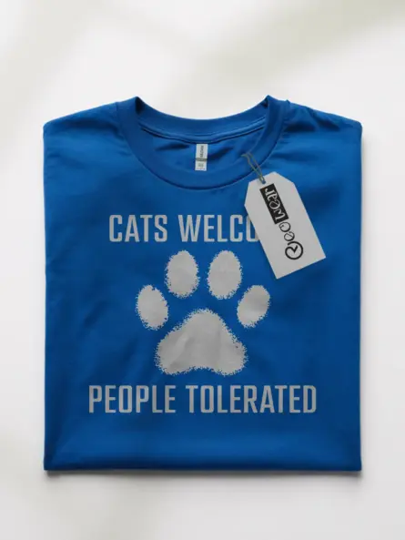 Antisocial Cat Mom Shirt – Cats Welcome Funny Tee - Image 7