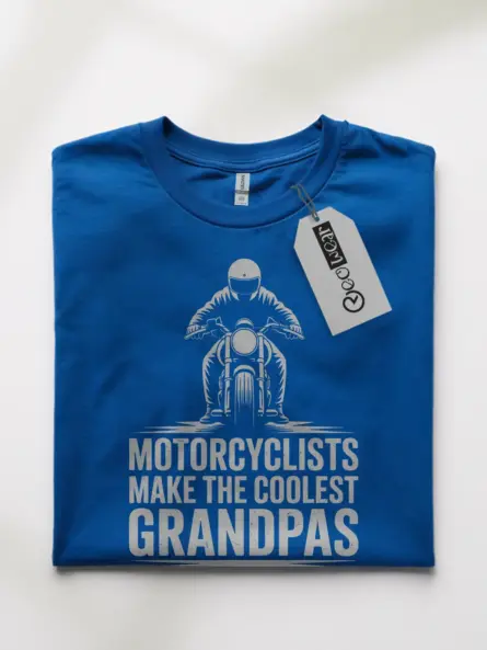 Cool Biker Grandpa T-Shirt – Vintage Motorcycle Tee for Grandfathers - Image 10