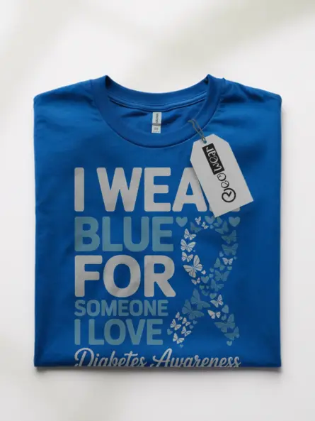 Blue Ribbon Diabetes Shirt – Support Someone You Love Today - Image 10