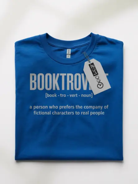Booktrovert Shirt for Readers – Bold Minimalist Literary Tee - Image 10