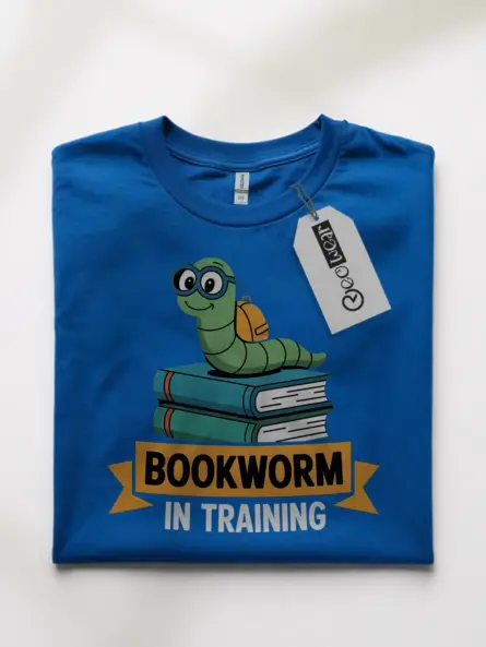 Bookworm Tee – Cute In Training Tee for Kids Who Love Reading - Image 10