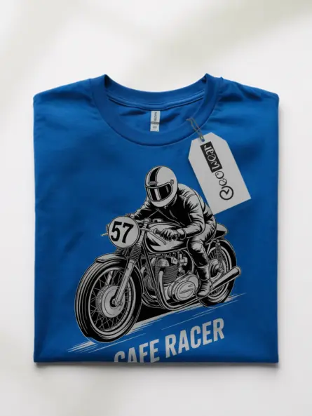 Gritty Cafe Racer T-Shirt – Vintage Motorcycle Racing Graphic Tee - Image 10