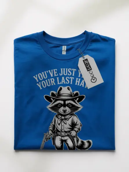 Cowboy Raccoon T-Shirt – You've Just Yee'd Your Last Haw Vintage Tee - Image 10