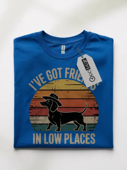 Dachshund Cowboy Shirt – Retro Sunset Western Dog Tee - Image 7