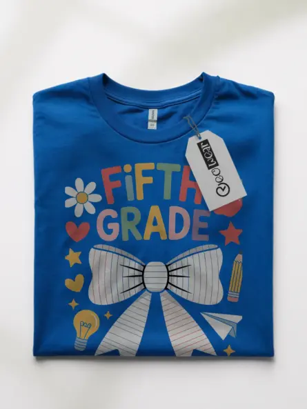 Fifth Grade Shirt – Kawaii Teacher Team Back-to-School Tee - Image 10