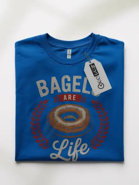 Bagel Lover Shirt with Funny Quote Design - Image 7