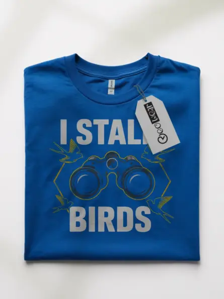 Funny Birdwatcher T-Shirt for Bird Nerds – “I Stalk Birds” Graphic Tee - Image 10