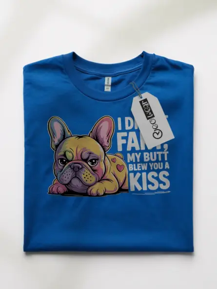Funny French Bulldog Fart Shirt – Bold Rainbow Dog Humor Tee - Image 10
