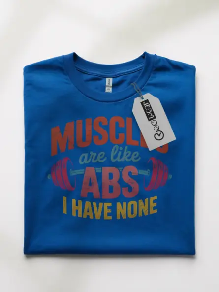 Funny Muscle Abs T-Shirt for Gym Humor - Image 10