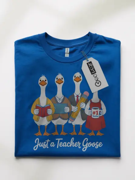 Funny Teacher Goose Shirt – Quirky Back to School Tee - Image 10
