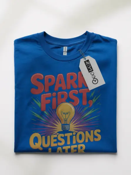 Funny Welding Shirt – Spark First, Questions Later Retro Tee for Tradesmen - Image 10